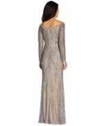 VESTIDO DE FIESTA DE LUJO MADRE DE NOVIOS  TALLA XL - USA ALTA COSTURA ADRIANNA PAPELL - Imagen 2