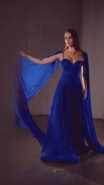 VESTIDO DE FIESTA EXCLUSIVO LA DIVINE USA TALLA 38 – ALTA COSTURA - Imagen 3