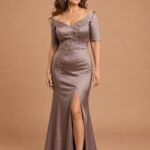 VESTIDO DE FIESTA MADRE DE NOVIOS TALLA L  – USA DAVID’S BRIDAL / OLEG CASSINI