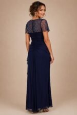 VESTIDO DE FIESTA MUJER MADRE DE NOVIOS  TALLA M ELASTICADO – USA MARCA XSCAPE - Imagen 2