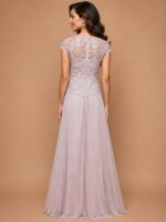 VESTIDO DE FIESTA MADRE DE NOVIOS TALLA L – USA ALEX EVENINGS - Imagen 2