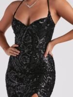 VESTIDO DE FIESTA TALLA XS a M AJUSTABLE –  MARCA WINDSOR- USA - Imagen 4