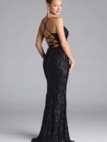 VESTIDO DE FIESTA JUVENIL TALLA XS a S – MARCA WINDSOR- USA - Imagen 2