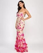 VESTIDO DE FIESTA JUVENIL TALLA S – MACYS MARCA SAY YES- USA - Imagen 3