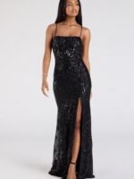 VESTIDO DE FIESTA TALLA S –  MARCA WINDSOR- USA