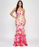 VESTIDO DE FIESTA JUVENIL TALLA S – MACYS MARCA SAY YES- USA