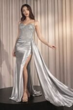 VESTIDO DE FIESTA TALLA XL – USA MARCA LA DIVINE - ALTA COSTURA - Imagen 4