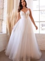 VESTIDO DE NOVIA EXCLUSIVO TALLA L – USA MARCA LA DIVINE – ALTA COSTURA - Imagen 5