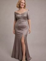 VESTIDO DE FIESTA MADRE DE NOVIOS TALLA L  – USA DAVID’S BRIDAL / OLEG CASSINI