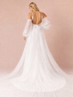 VESTIDO DE NOVIA EXCLUSIVO TALLA S- ALTA COSTURA USA - Imagen 2