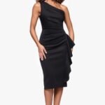 VESTIDO COCTEL MUJER FORMAL TALLA S ELASTICADO – USA MARCA  XSCAPE
