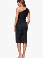 VESTIDO COCTEL MUJER FORMAL TALLA S ELASTICADO – USA MARCA  XSCAPE - Imagen 2