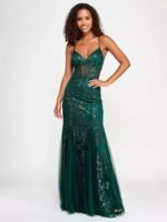 VESTIDO DE FIESTA TALLA M/L AJUSTABLE – MACYS - SAY YES - USA - Imagen 4