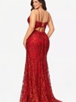 VESTIDO DE FIESTA TALLA XL ELASTICADO – MACYS BLONDIE NITES - USA - Imagen 2