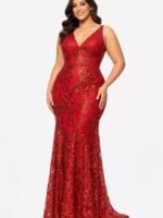 VESTIDO DE FIESTA TALLA XL ELASTICADO – MACYS BLONDIE NITES - USA - Imagen 3