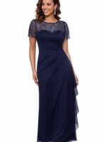 VESTIDO DE FIESTA MUJER MADRE DE NOVIOS  TALLA M ELASTICADO – USA MARCA XSCAPE