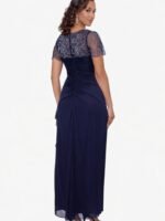 VESTIDO DE FIESTA MUJER MADRE DE NOVIOS  TALLA M ELASTICADO – USA MARCA XSCAPE - Imagen 2