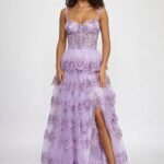 VESTIDO DE FIESTA JUVENIL TALLA XS  – MACYS MARCA B. DARLIN- USA