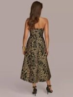 VESTIDO COCTEL MUJER FORMAL TALLA S  – USA MARCA DONNA KARAN NEW YORK - Imagen 2