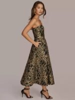 VESTIDO COCTEL MUJER FORMAL TALLA S  – USA MARCA DONNA KARAN NEW YORK - Imagen 3