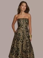 VESTIDO COCTEL MUJER FORMAL TALLA S  – USA MARCA DONNA KARAN NEW YORK - Imagen 4