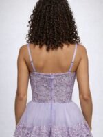 VESTIDO DE FIESTA JUVENIL TALLA XS  – MACYS MARCA B. DARLIN- USA - Imagen 2