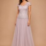 VESTIDO DE FIESTA MADRE DE NOVIOS TALLA L – USA ALEX EVENINGS