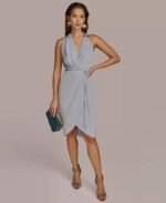 VESTIDO COCTEL MUJER FORMAL TALLA L  – USA MARCA DONNA KARAN NEW YORK - Imagen 3