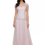 VESTIDO DE FIESTA MADRE DE NOVIOS TALLA L – USA ALEX EVENINGS