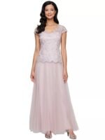 VESTIDO DE FIESTA MADRE DE NOVIOS TALLA L – USA ALEX EVENINGS