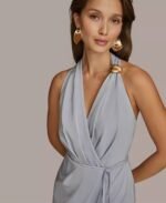 VESTIDO COCTEL MUJER FORMAL TALLA L  – USA MARCA DONNA KARAN NEW YORK - Imagen 4