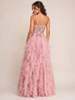 VESTIDO DE FIESTA JUVENIL TALLA XXS  – MACYS MARCA CITY STUDIO- USA - Imagen 3