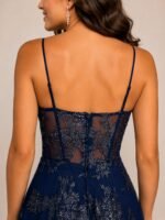VESTIDO DE FIESTA MUJER JUVENIL TALLA XXS – USA MARCA  B DARLIN - Imagen 3