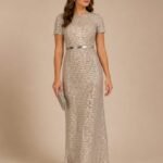 VESTIDO DE FIESTA MUJER MADRE DE NOVIOS TALLA M - USA ADRIANNA PAPELL