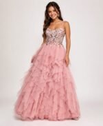 VESTIDO DE FIESTA JUVENIL TALLA XXS  – MACYS MARCA CITY STUDIO- USA - Imagen 2