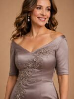 VESTIDO DE FIESTA MADRE DE NOVIOS TALLA L  – USA DAVID’S BRIDAL / OLEG CASSINI - Imagen 3