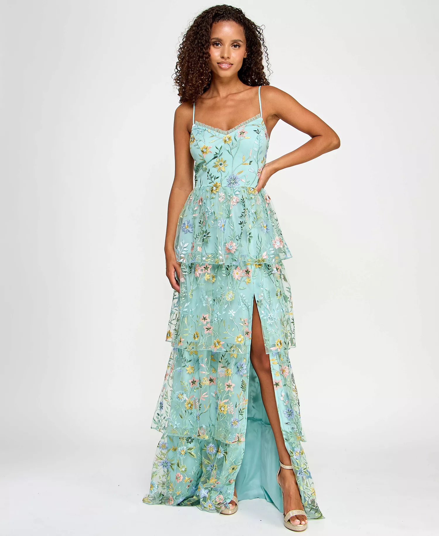30947476_fpx VESTIDO DE FIESTA JUVENIL TALLA XXS - L – MACYS MARCA CITY STUDIOS- USA - Imagen 1