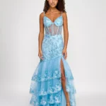 VESTIDO DE FIESTA JUVENIL TALLA XXS - XS  – MACYS MARCA SAY YES- USA