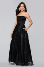 VESTIDO DE FIESTA JUVENIL TALLA XXS– MACYS MARCA  BLONDIE NITES   – USA - Imagen 3