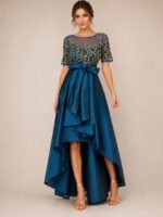 VESTIDO DE FIESTA MADRE DE NOVIOS TALLA 38 – USA ALTA COSTURA ADRIANNA PAPELL - Imagen 2