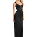 VESTIDO DE FIESTA COLOR NEGRO TALLA XS –  MARCA AZAZIE- USA