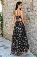 VESTIDO DE FIESTA JUVENIL TALLA M/L – MACYS MARCA BLONDIE NITES  – USA - Imagen 2