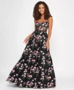 VESTIDO DE FIESTA JUVENIL TALLA M – MACYS MARCA CITY STUDIO - USA