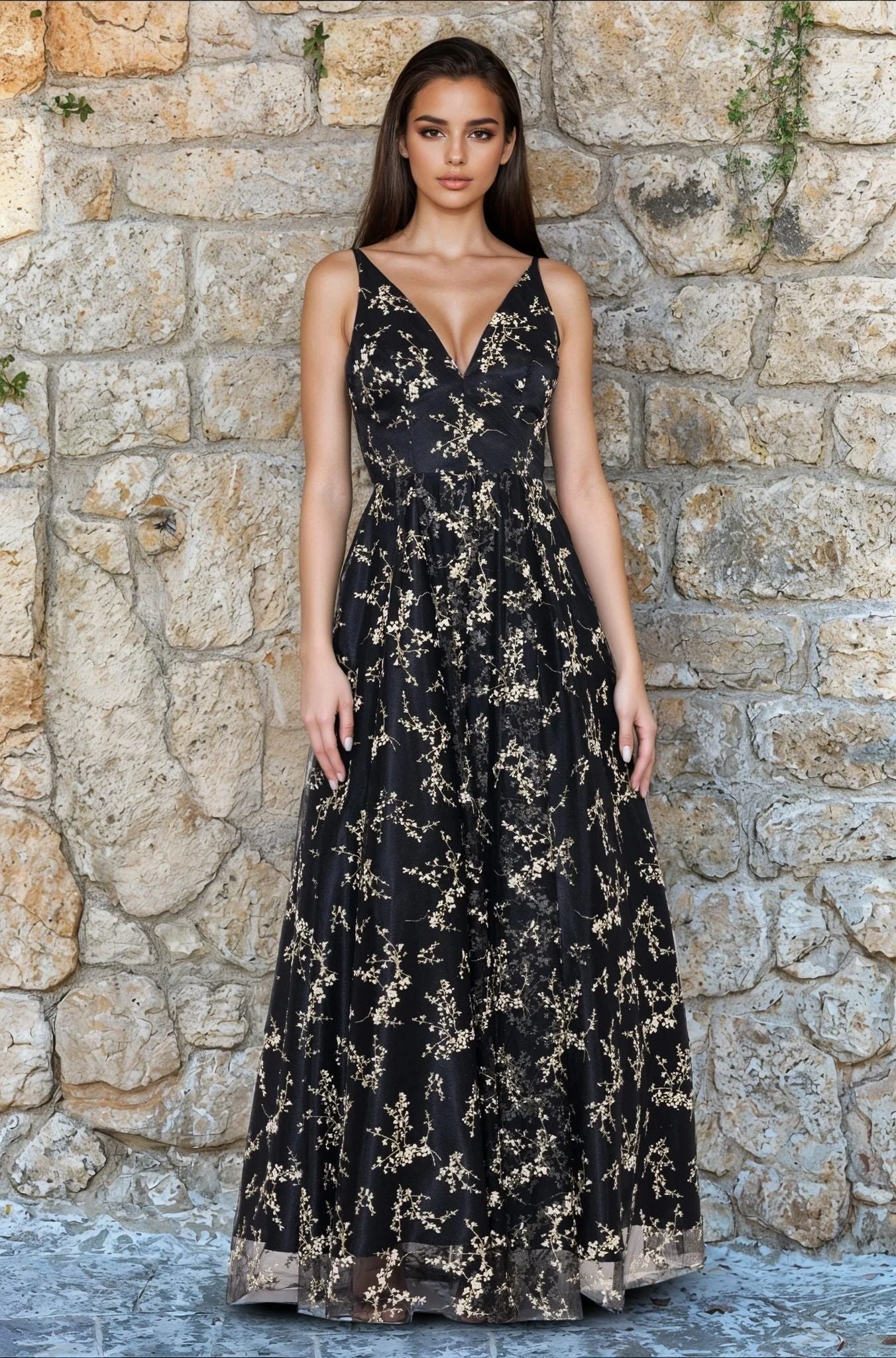 573894456_2072411270234042_533771062868213794_n VESTIDO DE FIESTA JUVENIL TALLA M/L – MACYS MARCA BLONDIE NITES – USA - Imagen 1