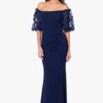 VESTIDO DE FIESTA MADRE DE NOVIOS TALLA M a ELASTICADO – USA MARCA XSCAPE