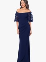 VESTIDO DE FIESTA MADRE DE NOVIOS TALLA M a ELASTICADO – USA MARCA XSCAPE