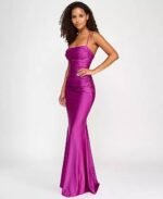 VESTIDO DE FIESTA JUVENIL TALLA XS/S – MACYS MARCA CITY STUDIO- USA