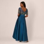 VESTIDO DE FIESTA MADRE DE NOVIOS TALLA 38 – USA ALTA COSTURA ADRIANNA PAPELL - Imagen 2