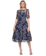 VESTIDO COCTEL SEMI FORMAL TALLA 38/40  – USA MARCA ELIZA J
