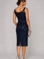 VESTIDO COCTEL MUJER FORMAL TALAS L  DOS PIEZAS– USA MARCA SL FASHIONS - Imagen 3